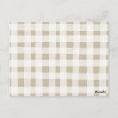 グリーンリーピンクフローラベビー用の傘 ポストカード (裏面)