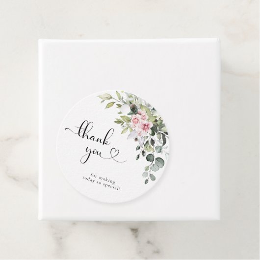 グリーンリーピンクローズベビーシャワーギフトラベル フェイバータグ (インサイチュ)