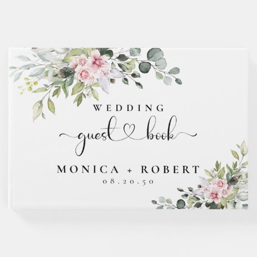 グリーンリーピンクローズ結婚ズゲストブック ゲストブック (正面)