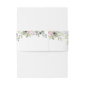 グリーンリーピンクローズ結婚式招待状ベリーバンド 招待状ベリーバンド (裏面例)