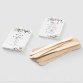 グリーンリーピンクローズ結婚式 プログラムハンドファン ハンドファン (組立なし)