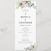 グリーンリーピンクローズ結婚式 プログラム (正面)