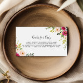 グリーンリーピンク赤面赤ちゃんシャワーブックリクエスト エンクロージャーカード