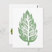 グリーンリーフのカスタマイズ可能はがき ポストカード (正面/裏面)