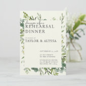 グリーンリーフのリハーサルディナー招待状 招待状 (スタンド正面)