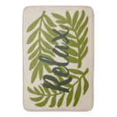 グリーンリーフの大きな自然リラックス「」引用文 バスマット (正面縦)