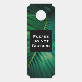 グリーンリーフを邪魔しない熱帯自然写真 ドアノブサイン