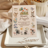 グリーンリーファームアニマルズ納屋周囲の庭ラッフルおむつ エンクロージャーカード