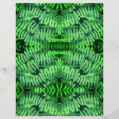 グリーンリーフィシダ抽象芸術スクラップブック紙 (正面)