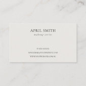 グリーンリーフィトロピカルフェーンアポイントメント 名刺 (裏面)