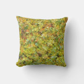 グリーンリーフィー抽象芸術アート装飾用クッション クッション (正面)