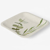 グリーンリーフウォーター色紙プレート ペーパープレート (傾斜あり)