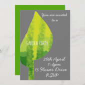 グリーンリーフエコ自然ガーデンパーティー関数 招待状 (正面/裏面)