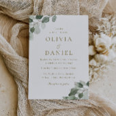 グリーンリーフエレガンスモダン結婚ズ 招待状