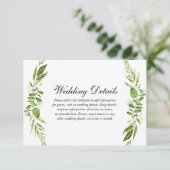 グリーンリーフエレガントウェディング披露宴詳細 エンクロージャーカード (スタンド正面)