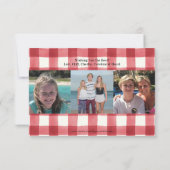 グリーンリーフォトホリデーカード 案内状 (裏面)