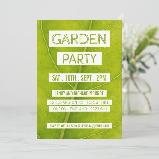 グリーンリーフガーデンパーティー 招待状 (スタンド正面)