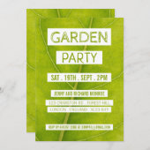 グリーンリーフガーデンパーティー 招待状 (正面/裏面)
