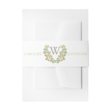 グリーンリーフシンプル招待状用帯