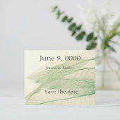 グリーンリーフスケルトンFlat日付カードの保存 セーブザデート (スタンド正面)