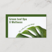 グリーンリーフスパ&ウェルネスビジネスカード 名刺 (正面)