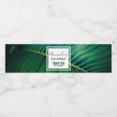 グリーンリーフトロピカルフォレスト自然PhotoBirthday ペットボトルラベル (シングルラベル)