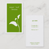 グリーンリーフハーバリストの名刺 名刺 (正面/裏面)