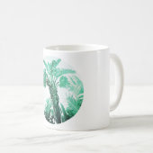 グリーンリーフバナナ植物 コーヒーマグカップ (正面右)