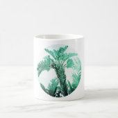 グリーンリーフバナナ植物 コーヒーマグカップ (中央)