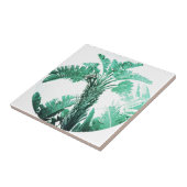 グリーンリーフバナナ植物 タイル (側面)