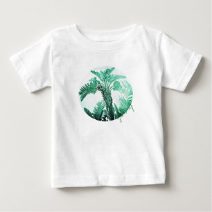グリーンリーフバナナ植物 ベビーTシャツ