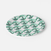 グリーンリーフバナナ植物 ペーパープレート (アングル)