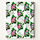 グリーンリーフパターンデザイン ノートブック (裏面)