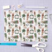 グリーンリーフパターン14ハーブ 薄葉紙 (クラフト)