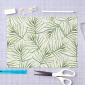 グリーンリーフパターン15 薄葉紙 (クラフト)
