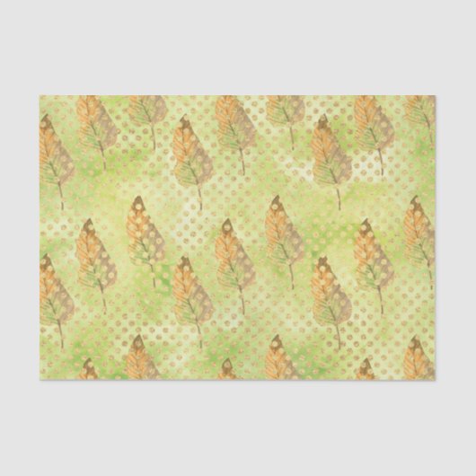 グリーンリーフパターン9 薄葉紙 (正面)