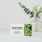 グリーンリーフパターン 名刺 (スタンド正面)