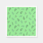 グリーンリーフパーティーナプキンス – フレッシュボタニカルルック スタンダードカクテルナプキン (正面)