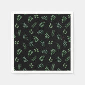 グリーンリーフパーティーナプキンス – フレッシュボタニカルルック スタンダードカクテルナプキン (正面)