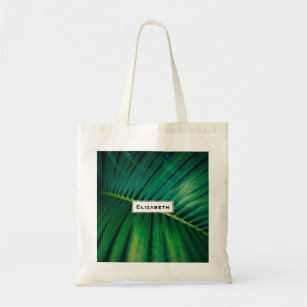 グリーンリーフパームフォンド熱帯自然写真 トートバッグ