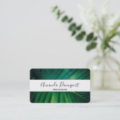 グリーンリーフパームフォンド熱帯自然写真 名刺 (スタンド正面)