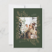 グリーンリーフファミリーフォトフレームカード シーズンカード (正面)