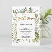 グリーンリーフフローラブライダルシャワー 招待状 (スタンド正面)