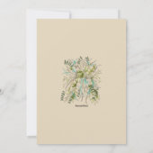 グリーンリーフフローラブライダルシャワー 招待状 (裏面)