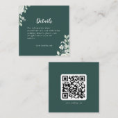 グリーンリーフフローラQRコード詳細 エンクロージャーカード (正面/裏面)