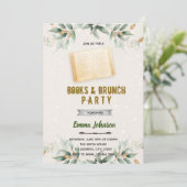 グリーンリーフブックテーマの招待状 招待状 (スタンド正面)