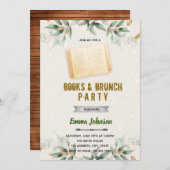 グリーンリーフブックテーマの招待状 招待状 (正面/裏面)