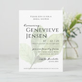 グリーンリーフブライダルシャワーへの招待 招待状 (スタンド正面)