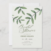 グリーンリーフブライダルシャワー 招待状 (正面)