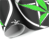 グリーンリーフペンタグラムラッピング紙 ラッピングペーパー (ロールコーナー)